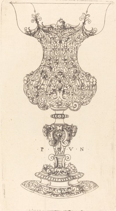 Dekoreret vase af Paul Flindt II