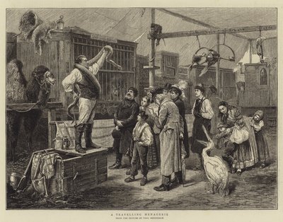 Et omrejsende Menageri af Paul Friedrich Meyerheim