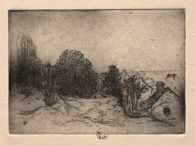 Seks ætsninger: Vesnots, Auvers on the Oise af Paul Gachet