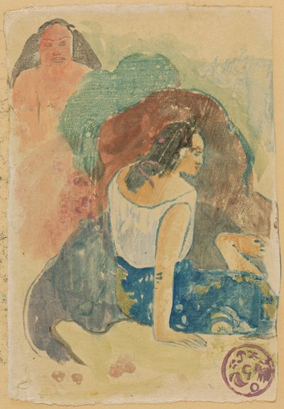 Arearea no Varua Ino (Worte des Teufels) [recto] af Paul Gauguin