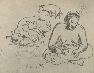 Hjemme, 1936 af Paul Gauguin