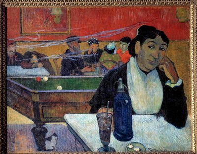 På cafeen (Arles) Maleri af Paul Gauguin (1848-1902) 1888 Moskva. Pushkin Museum af Paul Gauguin