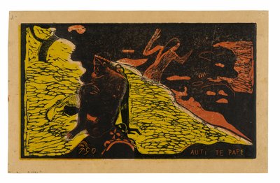 Auti te pape (Kvinder ved floden), fra Noa Noa Suite af Paul Gauguin