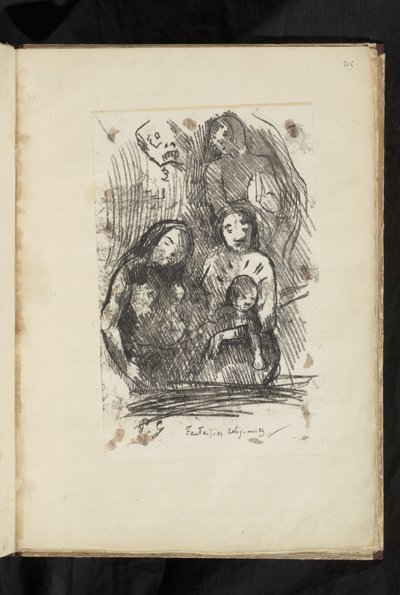 Før og efter - Nativity fragment af Paul Gauguin