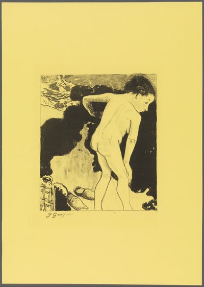 Badende in der Bretagne, aus der "Volpini Suite: Dessins lithographiques" af Paul Gauguin