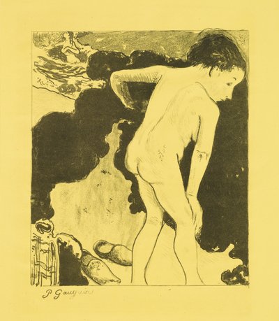 Bretonische Badende af Paul Gauguin