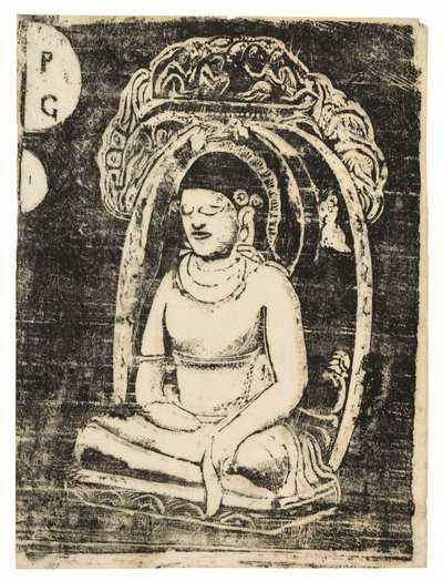 Buddha, fra Suite of Late Wood-Block Prints af Paul Gauguin