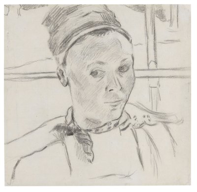 Buste af en ung bretonsk kvinde (muligvis Marie Lagadu) af Paul Gauguin