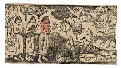 Asuinpaikan vaihto Late Woodblock Prints -sarjasta af Paul Gauguin