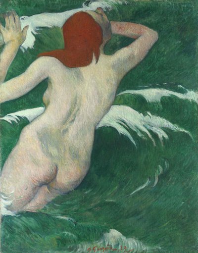 In the Waves, eller Ondine In the Waves eller Undine, 1889. af Paul Gauguin