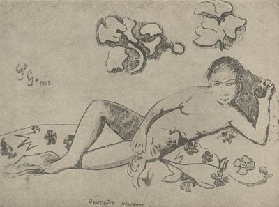 Dekorativ figur, 1936. af Paul Gauguin