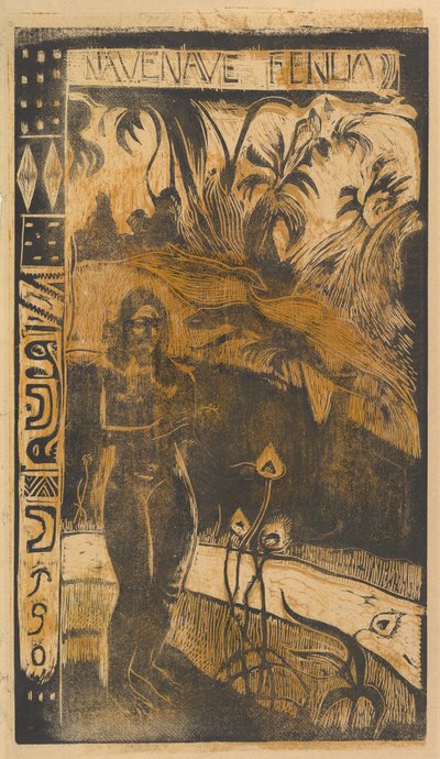 Dejligt land, 1893-94. af Paul Gauguin