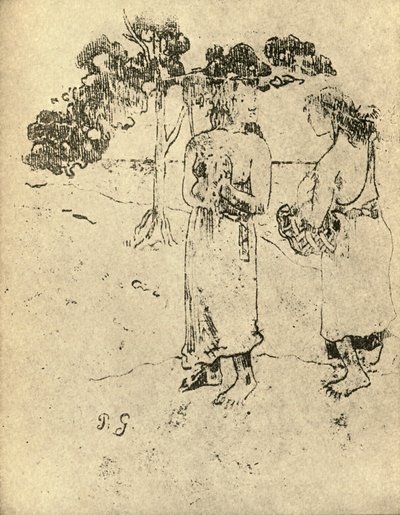 Tegning, 1936 af Paul Gauguin