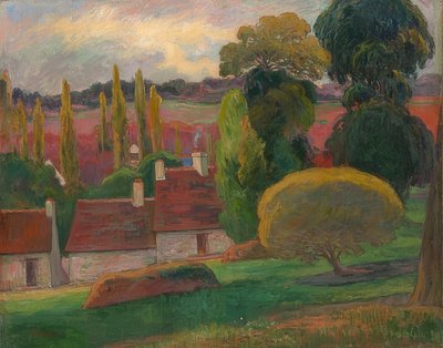 Et bondehus i Bretagne. Omkring 1894 af Paul Gauguin