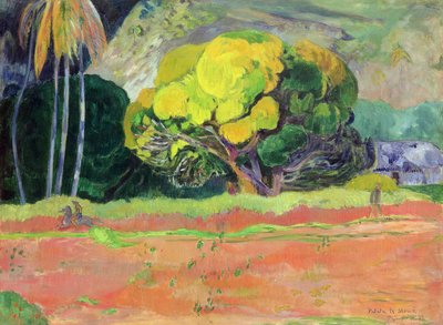 Fatata te Moua (ved foden af bjerget) af Paul Gauguin