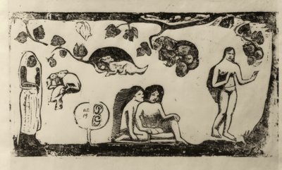 Kvinder, dyr og løv af Paul Gauguin