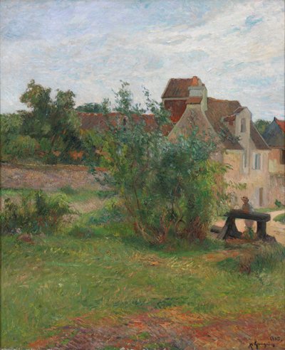 Fransk: La Ferme de Busagny à Osny Busagny Farm, Osny af Paul Gauguin