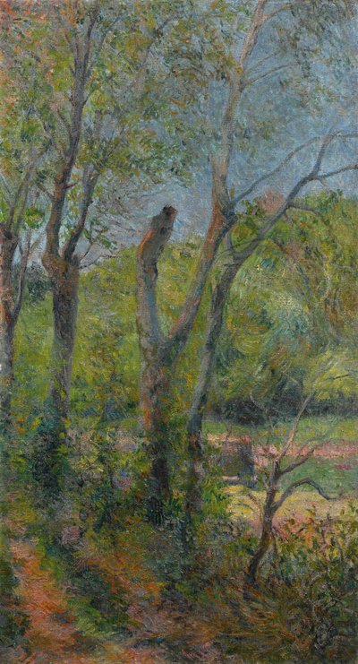Fransk:  Les Saules piletræer af Paul Gauguin