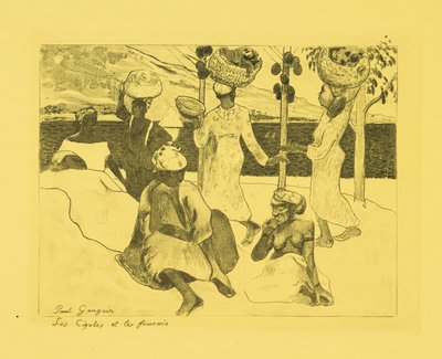 Heuschrecken und Ameisen: Ein Souvenir aus Martinique af Paul Gauguin