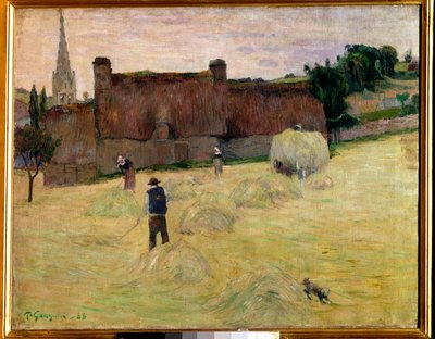 Hø i Bretagne Maleri af Paul Gauguin (1848-1903) 1888 Søn. 0,73 x 0,92 m Paris, musee d