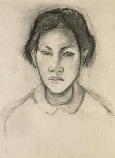 Hoved af en tahitiansk kvinde af Paul Gauguin