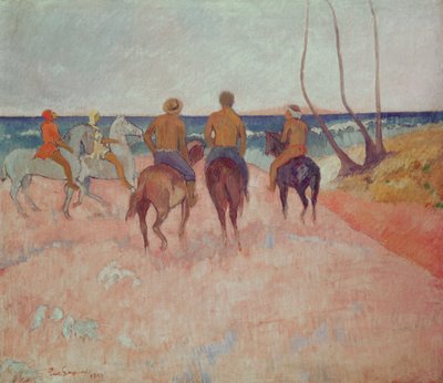 Rytter på stranden (Hiva Hoa) 1902 af Paul Gauguin