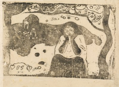 Menneskelig sorg (Miseres humaines) af Paul Gauguin