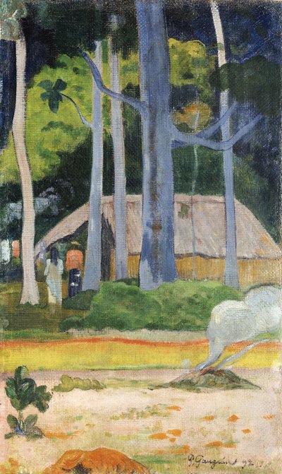 Hytte i træerne, 1892 af Paul Gauguin