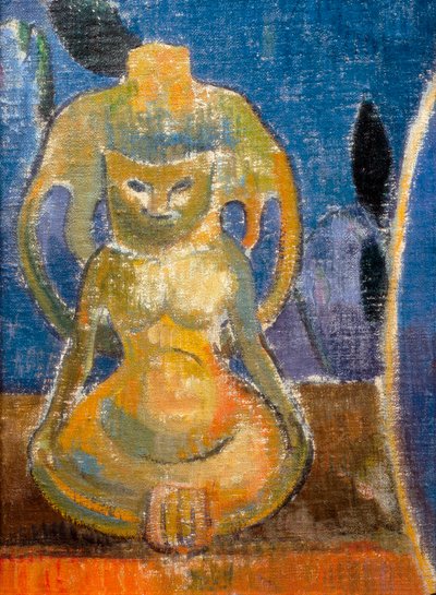 La belle Angele, Madame Satre (1868-1932) hotelejer ved Pont Aven, detalje af skulpturen af Paul Gauguin