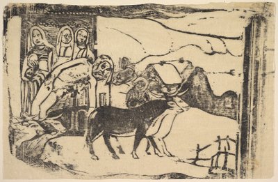 Den bretonske Golgata, 1898-99. af Paul Gauguin