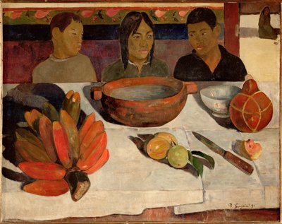 Måltidet eller bananerne (maleri på lærred) af Paul Gauguin