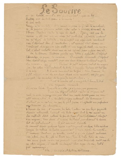 Le sourire: Journal sérieux, 19. september 1899 af Paul Gauguin