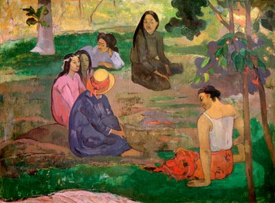 Parau Parau-samtalen, 1891 af Paul Gauguin