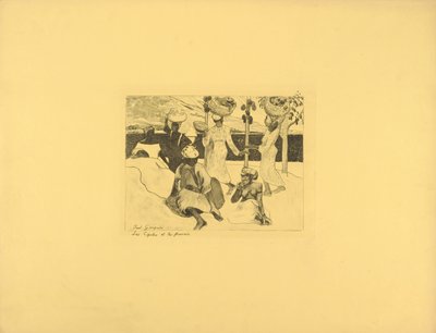 Græshopper og myrer - Souvenir fra Martinique af Paul Gauguin