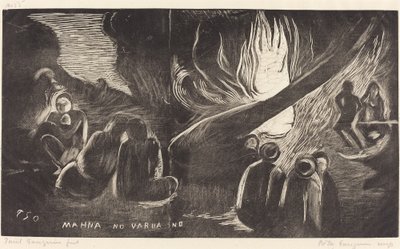 Mahna no Varua Ino (Djævelen taler) af Paul Gauguin