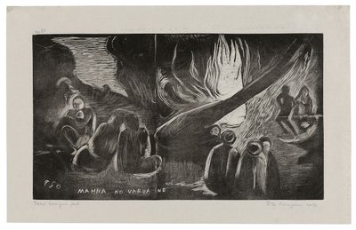Mahna no varua ino (Djævelen taler), fra Noa Noa-suiten af Paul Gauguin