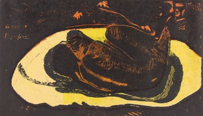 Manao Tupapau Hun er hjemsøgt af en ånd, 18941895. af Paul Gauguin