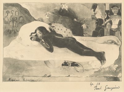 Manao Tupapau Hun er hjemsøgt af en ånd, 1894. af Paul Gauguin