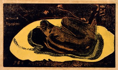 Manao Tupapau Spirit of the Dead ser, 1893-1894. af Paul Gauguin