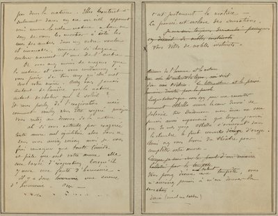 Manuskriptsider [verso] af Paul Gauguin