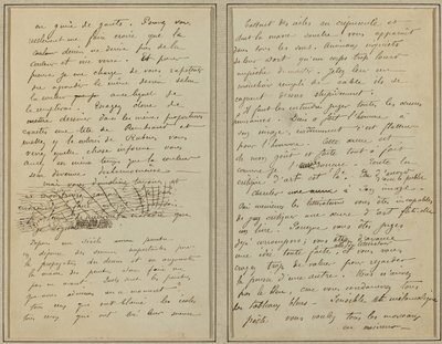 Manuskriptsider [verso] af Paul Gauguin