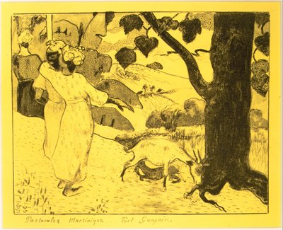 Martinique Pastorals, fra Volpini Suite: Lithografiske tegninger, 1889., 1889. af Paul Gauguin