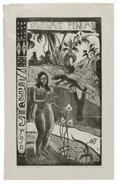 Nave nave fenua (Delightful Land), fra Noa Noa Suite af Paul Gauguin