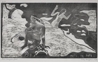 Noa Noa: Kvinder ved floden Auti Te Pape, 1893-94. af Paul Gauguin