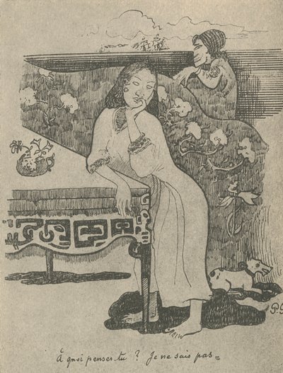 Hvad tænker du, ved jeg ikke, 1936 af Paul Gauguin