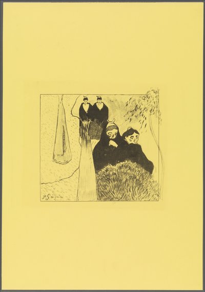 Alte Frauen von Arles, aus der "Volpini Suite: Dessins lithographiques" af Paul Gauguin