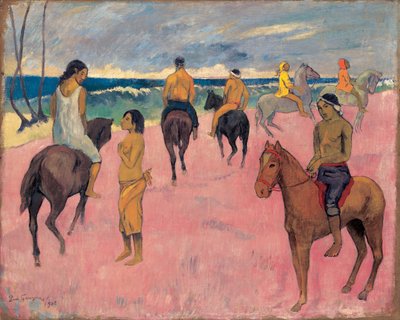 Til hest ved Strand II. af Paul Gauguin