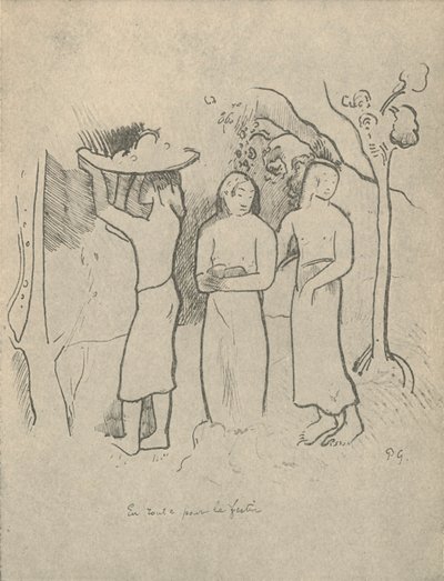 På vej til festen, 1936 af Paul Gauguin