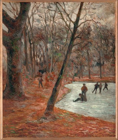 Skøjteløbere i Frederiksberg Park (olie på lærred) af Paul Gauguin
