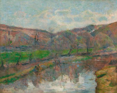 Bretagne landskab af Paul Gauguin